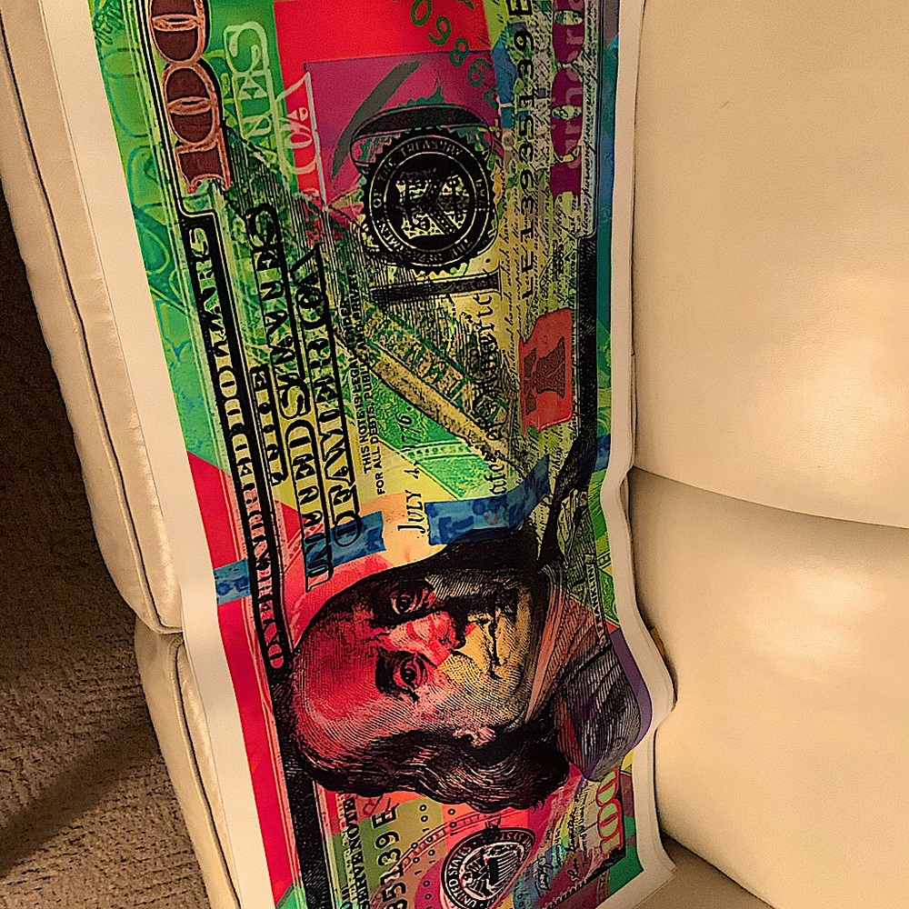 Large canvas art work by mister E